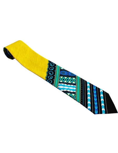 Yellow Dashiki tie for men