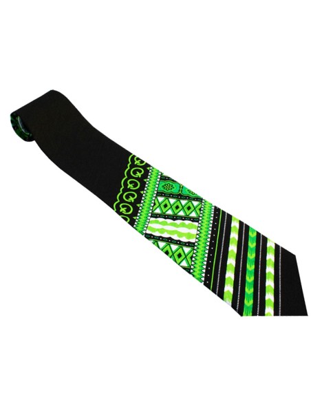 Cravate Dashiki verte pour homme