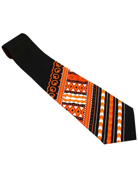 Black and Red Dashiki tie for men