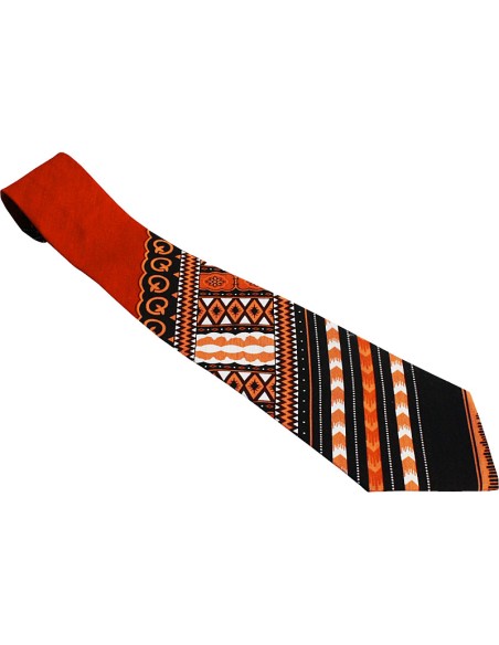 Cravate Dashiki rouge pour homme