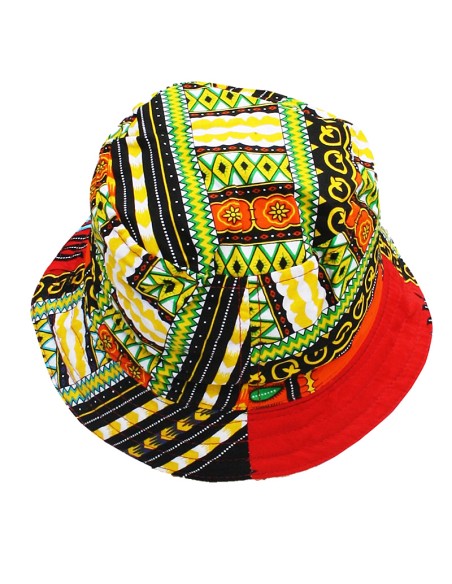 Chapeau bob Dashiki orange