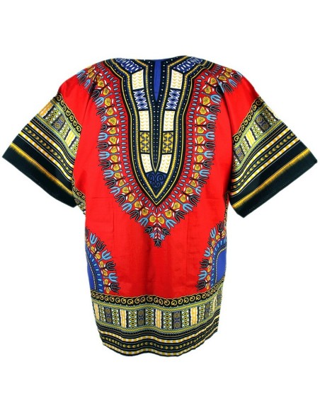 Red Dashiki Shirt