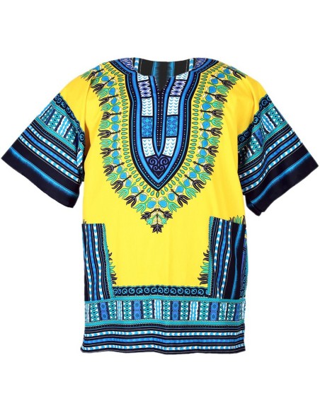 Camisa Dashiki amarilla