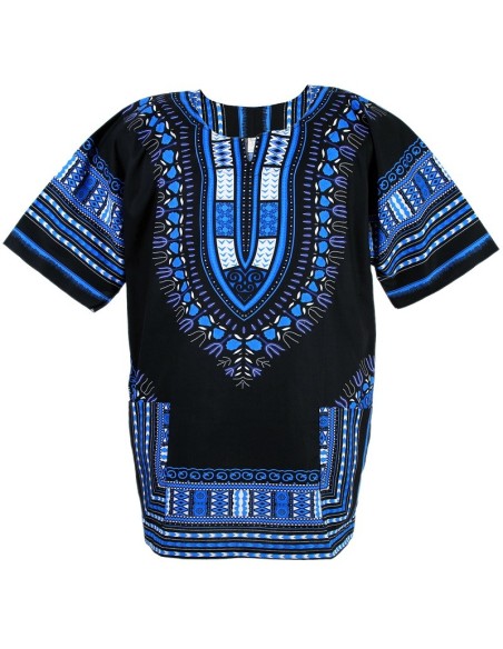 Blue Dashiki Shirt