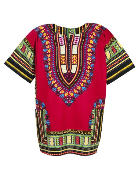 Chemise Dashiki rose