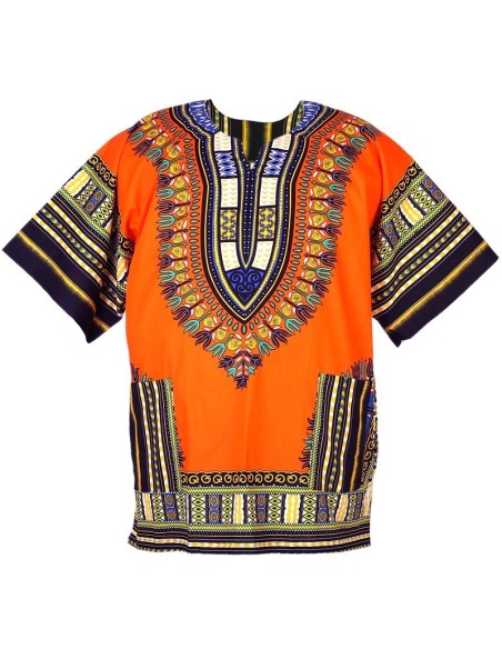 Camisa Dashiki naranja