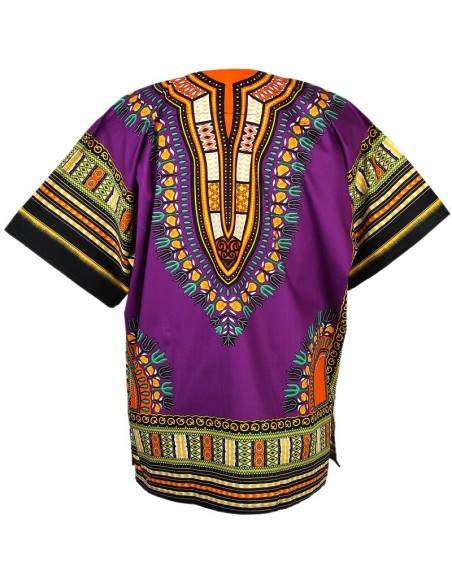 T-shirt Dashiki violet