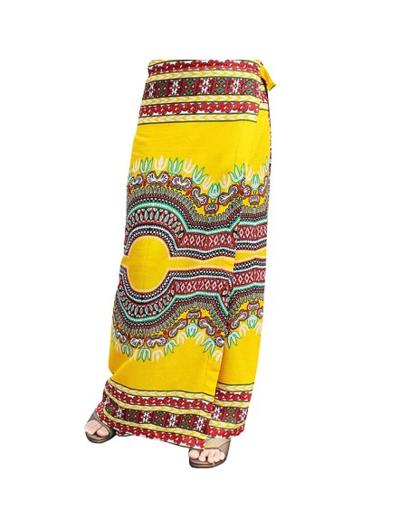 Yellow Dashiki skirt