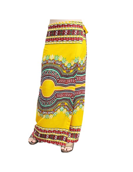 Yellow Dashiki skirt
